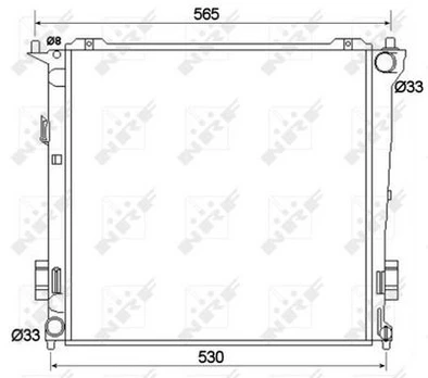 Variklio radiatorius NRF NRF 53109