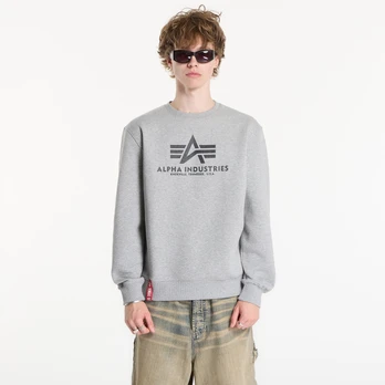 Alpha Industries Basic Sweater melange šedá - Dydis L (178302 17 Džemperiai)