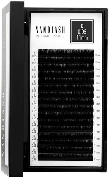 Nanolash VOLUME LASHES false eyelashes 0.05 D #11 mm 1 u