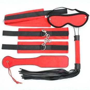 Toyz4Lovers Pejcz-Bondage Kit Raudona