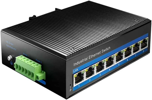 Šakotuvas Cudy SWITCH PoE 8 prievadų IF1008P 8x30W 10/100 pramoninis