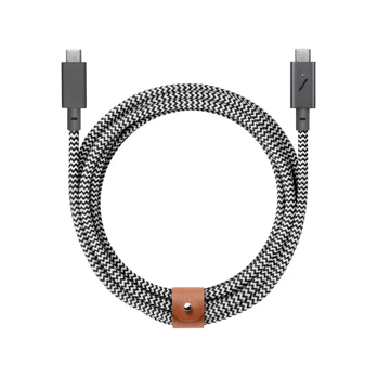 USB kabelis Native Union USB-C - USB-C 2,4 m juodas (BELT-PRO2-ZEB-NP)