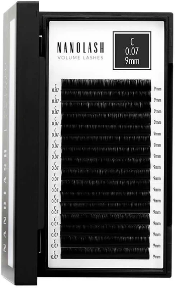 Nanolash VOLUME LASHES false eyelashes 0.07 C #9 mm 1 u
