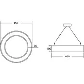 BRUMBERG Biro Circle Ring10 direct DALI, Ø 45 cm, baltas, 4000K