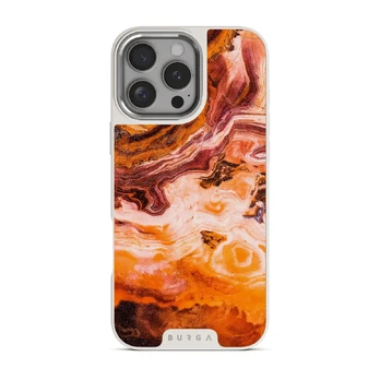 Pumpkin Spice - Orange iPhone 16 Pro Case, Elite Light (MagSafe) / Silver
