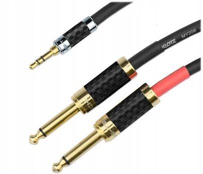 Klotz kabelis 3,5 mm Jack - 2x 6,3 mm Jack 12 m