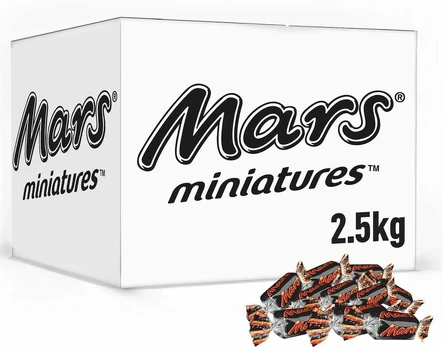 Mars Miniatures -suklaakonvehdit, 2,5kg