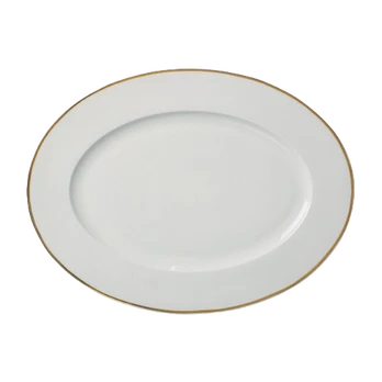 Lėkštė serviravimo Quality Ceramic Prima, 30 cm x 24 cm, balta
