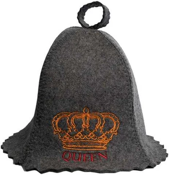Pirties kepurė - QUEEN, pilka