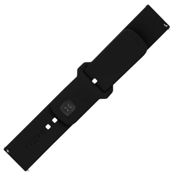 FIXED Silicone Sporty Strap Set with Quick Release 20mm for smartwatch, black | FIXSST2-20MM-BK