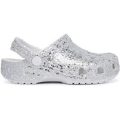 Šlepetės Crocs Classic Dazzle Glitter Clog K 213915 Sidabrinė