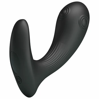PRETTY LOVE Mirabelle Prostate Vibrator Remote Control Black Silicone