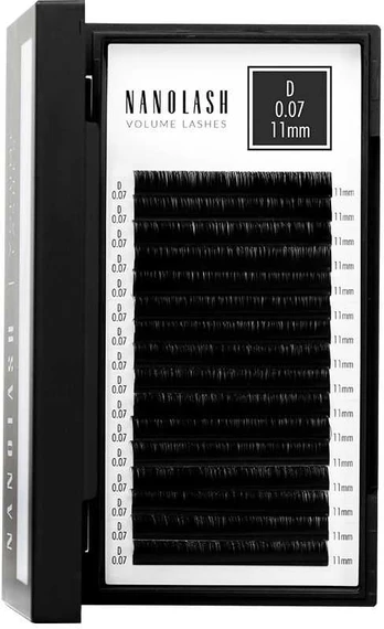 Nanolash VOLUME LASHES false eyelashes 0.07 D #11 mm 1 u