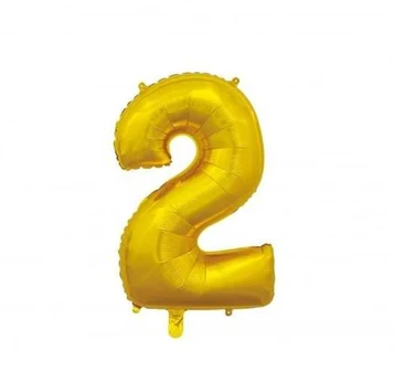Globos Europe Bv Folieballon 2 Guld 66 cm