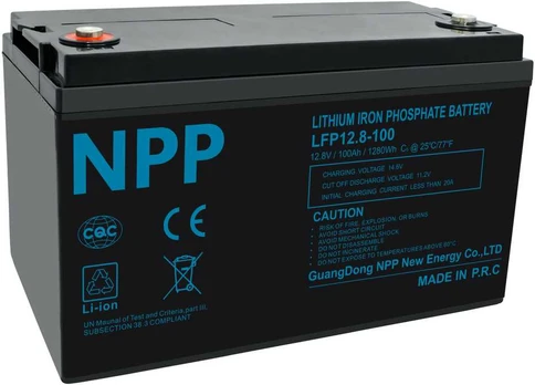 Npp Power Akumuliatorius LFP LiFePO4 12,8V 100Ah T16