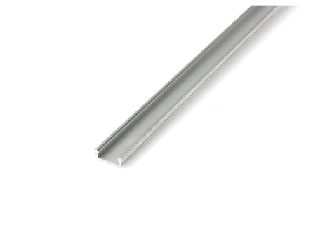 Aliuminio profilis D LED juostelėms - neapdorotas sidabrinis - 2 m