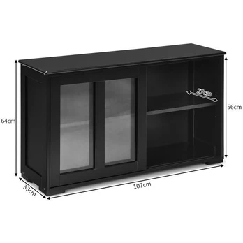 Bonideco Select Bufetas 106,5x33x62,5cm., juodos spalvos