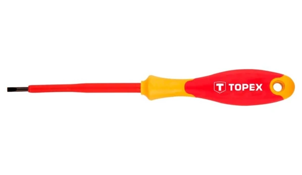 Elektriko atsuktuvas plokščias TOPEX, 3x100 mm, 1000 V (39D471)