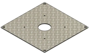 MELBYE E-Foundation adapterinė plokštė EV įkrovikliui, 450x450, K 110Ø