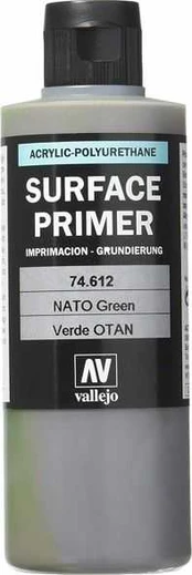 Vallejo NATO Žalias 200 ml. Podkład Akrylowy Vallejo Surface Primer universalus
