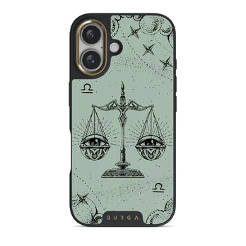 Libra - iPhone 16 Plus Case, Elite Dark (MagSafe) / Gold / Turquoise