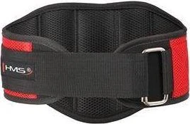 Sunkiosios atletikos diržas HMS Training Belt, juoda/raudona, L