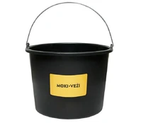 Plastikinis kibiras MOKI VEŽI 20 l, juodas kaina