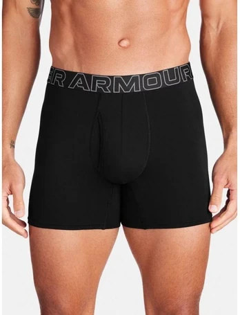 Under Armour Performance Boxers, Black, Size M