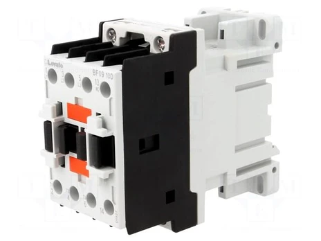 Contactor: 3-pole | NO x3 | Auxiliary contacts: NO | 24VDC | 9A | DIN | BF