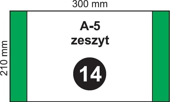 A5 sąsiuvinio viršelis, 10 vnt., 210mm, Fol Plast