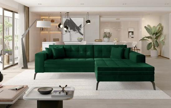 Kampinė sofa Solange, audinys Monolith 37