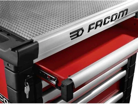 Facom JET.6M3A - 6 drawer roller cabinets - 3 modules per drawer, red