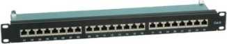TRITON VALUE Patch panel kat. 6 (klasa E) 19, 24 P, ekranowany, juoda