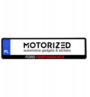 Ford Performance numerio rėmelis, baltas-raudonas, 1 vnt.