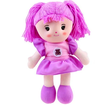Skudurinė lėlė Zuzia, 33 cm, violetinė