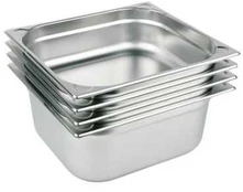 Multi Kantine 1/2 GN 1 ltr 32.5x26.5x2 cm Rustfrit stål,6 stk/pk