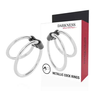 Darkness Sensations DARKNESS - DOUBLE METAL PENIS RING