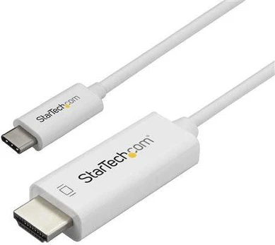Adapteris StarTech USB-C to HDMI CDP2HD1MWNL USB-C, HDMI, 1 m, balta
