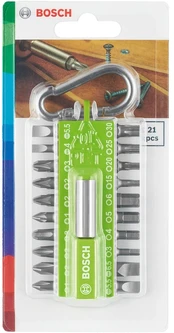 Bosch Schraubenziehersatz - 21 Stücke - torx phillips pozidriv hex
