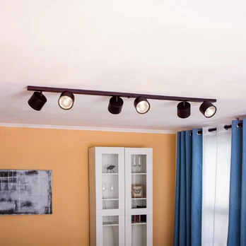 Lubinis prožektorius 1047PL_K, 6 liepsnų, juodas