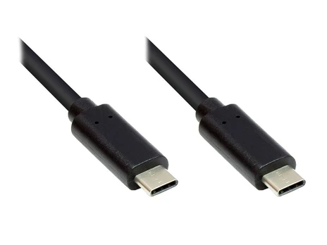 Good Connections Lade- und Datenkabel USB 3.1 USB-C beidseitig 0,5m juodas