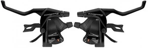 Pavarų perjungimo rankenėlė SunRace Trigger Shift Left STM503, aliuminis, juoda