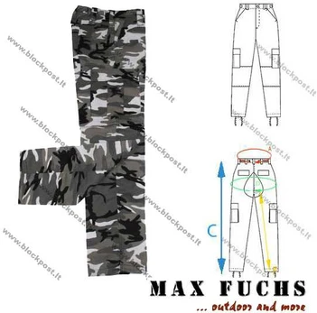 Max Fuchs M65 kelnės, urban camo (01342U)