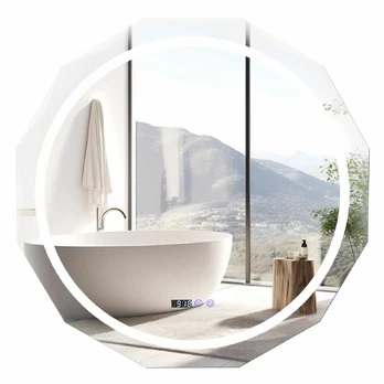 Bonideco Select Led sieninis veidrodis 76x76x3,5cm., sidabrinės/baltos spalvos