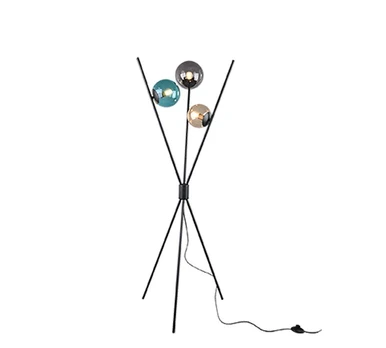Trio-Lighting Lance 3xE14 black stāvlampa