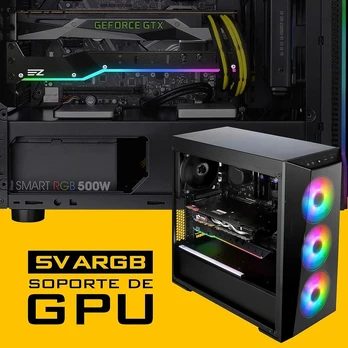 Ezdiy-fab Gpu laikiklis su Argb Led apšvietimu, juodas