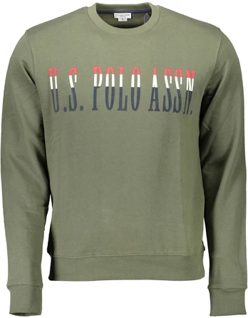 US POLO ASSN. VYRIŠKAS ŽALIAS ZIPAS BLUZA