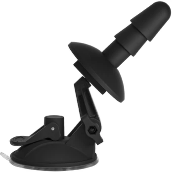 Doc Johnson Deluxe Suction Cup Plug Accessory Set - 2 Pieces, Black