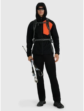 Vyriška softshell striukė 4F, juoda
