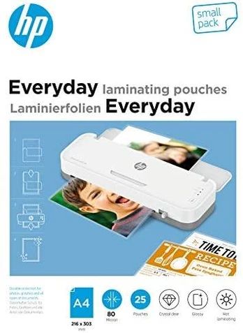 Hewlett Packard (HP) HP Everyday laminavimo plėvelė A4 25 vnt